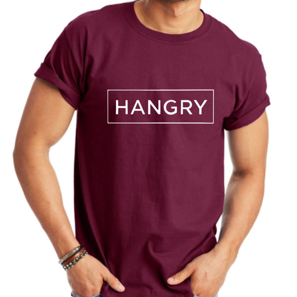 Maroon HANGRY T-SHIRT