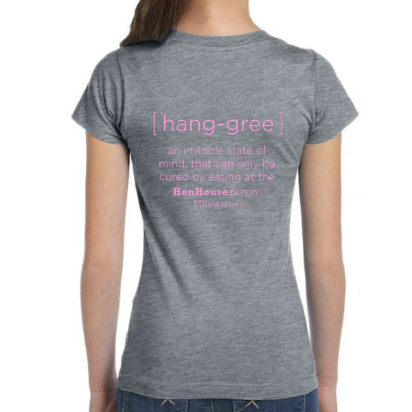 YOUTH GREY/PINK HANGRY T-SHIRT